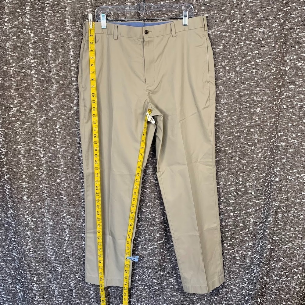 Brooks Brothers Pants 36x30 Khaki Lightweight Advantage Chino Clark 100% Cotton - Picture 4 of 14